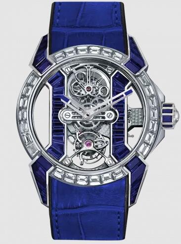 Jacob & Co EX500.60.BD.BB.A EPIC X TOURBILLON BAGUETTE BLUE SAPPHIRES replica watch